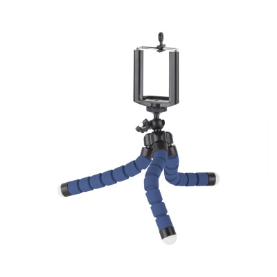Držiak tripod/statív pre smartfón, kameru modrý Kruger&Matz Držiak tripod/statív pre smartfón, kameru modrý Kruger&Matz