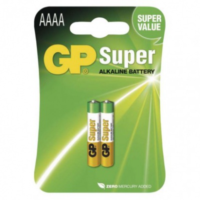 Batéria alkalická AAAA GP 25A 1,5V, LR61, LR8D425 (2ks) Batéria alkalická AAAA GP 25A 1,5V, LR61, LR8D425 (2ks)