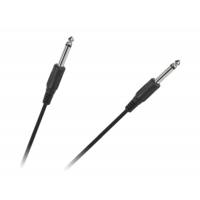 Kábel Jack 6,3mm - Jack 6,3, mono 1m Kábel Jack 6,3mm - Jack 6,3, mono 1m