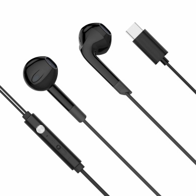 Slúchadlá do uší s mikrof. Kruger&Matz C2 USB-C čierne Slúchadlá do uší s mikrof. Kruger&Matz C2 USB-C čierne