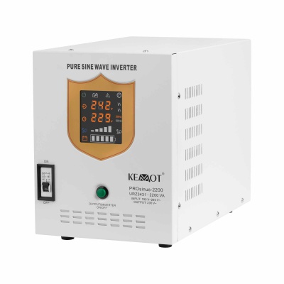 Záložný zdroj  PROsinus-2200 12V 230V 2200VA/1600W KEMOT biely