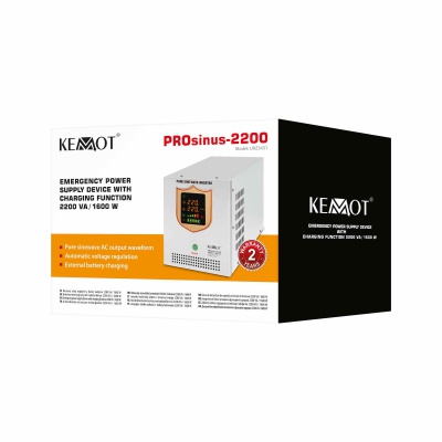 Záložný zdroj  PROsinus-2200 12V 230V 2200VA/1600W KEMOT biely