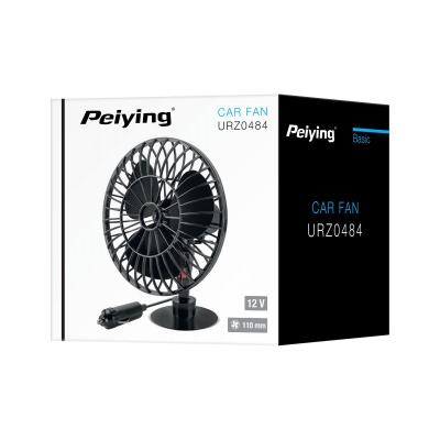 Ventilátor do auta 12V 10cm PEIYING Ventilátor do auta 12V 10cm PEIYING
