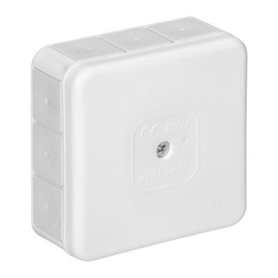 Rozvodná krabica PRO 12P 85x85x37mm biela IP55 Rozvodná krabica PRO 12P 85x85x37mm biela IP55