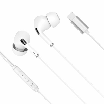 Slúchadlá do uší s mikrof. Kruger&Matz C1 USB-C biele Slúchadlá do uší s mikrof. Kruger&Matz C1 USB-C biele