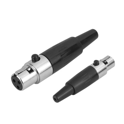 Konektor Mini XLR (Canon) zásuvka čierny Konektor Mini XLR (Canon) zásuvka čierny