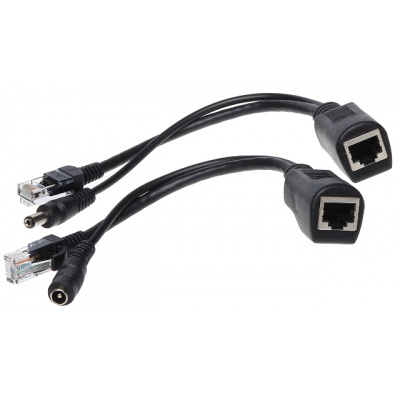 Adaptér PoE - napájanie cez LAN pre AP ROUTER, čierny Adaptér PoE - napájanie cez LAN pre AP ROUTER, čierny