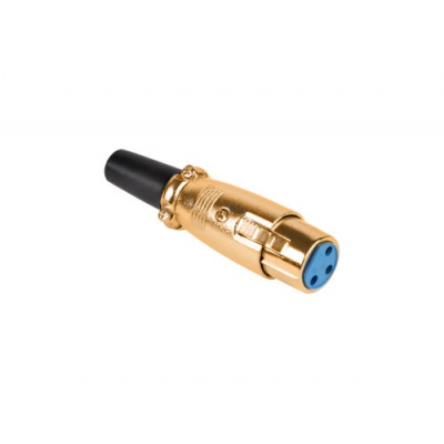 Konektor XLR (Canon) zásuv. pozlátený Konektor XLR (Canon) zásuv. pozlátený