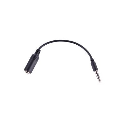 Redukcia Ipod - Jack 3,5mm zásuv. čierna Redukcia Ipod - Jack 3,5mm zásuv. čierna