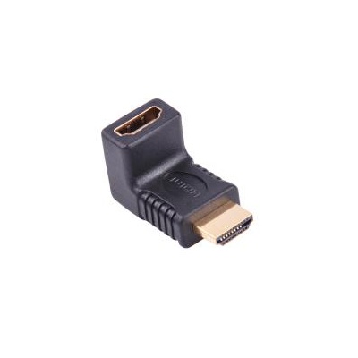 Redukcia HDMI zástrčka - zásuvka roh. Redukcia HDMI zástrčka - zásuvka roh.