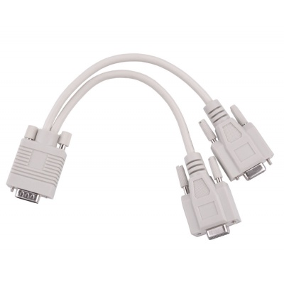 Kábel D-Sub,15PIN kolík - 2x D-Sub, 15PIN zásuvka, VGA, SVGA, XG Kábel D-Sub,15PIN kolík - 2x D-Sub, 15PIN zásuvka, VGA, SVGA, XG