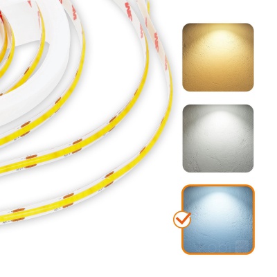LED pás COB 6500K IP65 5m 12V 320 LED TRAMO