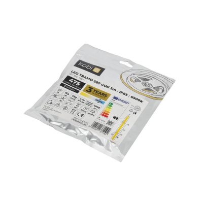 LED pás COB 6500K IP65 5m 12V 320 LED TRAMO