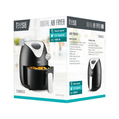 Teplovzdušná beztuková fritéza TEESA DIGITAL AIR FRYER 1,8L B Teplovzdušná beztuková fritéza TEESA DIGITAL AIR FRYER 1,8L B