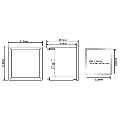 VOLTMETER - analogovy 300V VOLTMETER - analogovy 300V