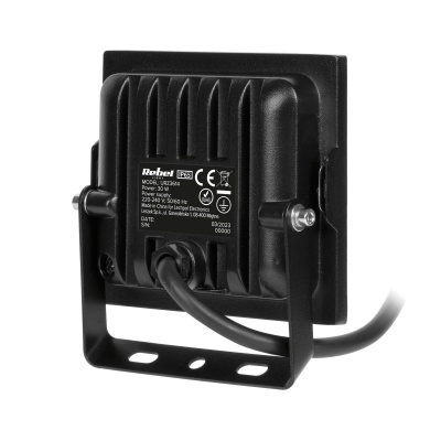 LED Reflektor 30W 4000K čierny 230V Rebel