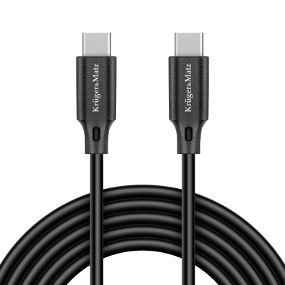 Kábel USB typ C - USB typ C 100W 1m čierny Kruger&Matz Basic Kábel USB typ C - USB typ C 100W 1m čierny Kruger&Matz Basic