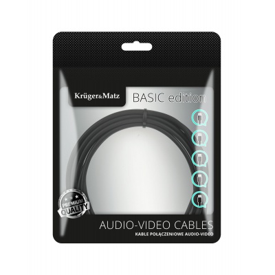 Kábel USB typ C - USB typ C 100W 1m čierny Kruger&Matz Basic Kábel USB typ C - USB typ C 100W 1m čierny Kruger&Matz Basic
