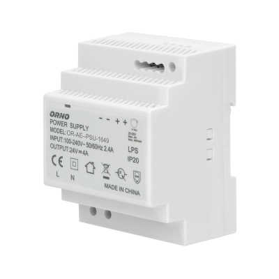 Napájací zdroj 24V na DIN lištu 100W, 4A