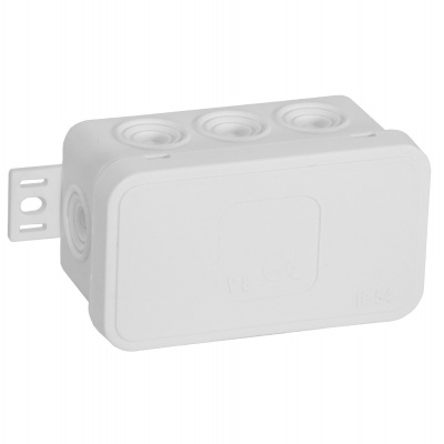Rozvodná krabica CLICK 8P 80x45x41mm biela IP54 Rozvodná krabica CLICK 8P 80x45x41mm biela IP54