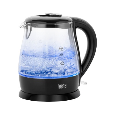 Rýchlovarná kanvica TEESA 1L 1630W čierna Rýchlovarná kanvica TEESA 1L 1630W čierna