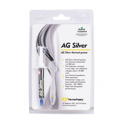Pasta termovodivá Silver 3g AG AGT-107 Pasta termovodivá Silver 3g AG AGT-107