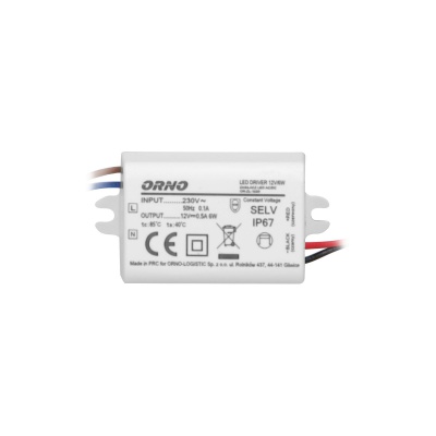 Napájací zdroj MINI 12V DC, 6W, IP67