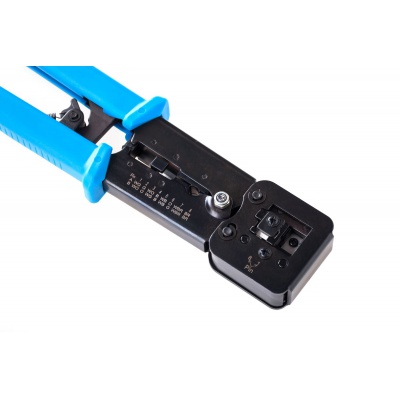 Kliešte krimpovacie RJ45/RJ12/RJ11 pre konektory Pass Through