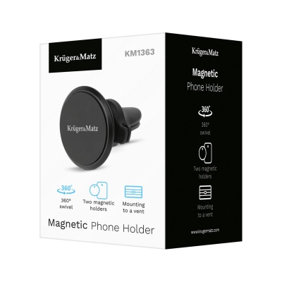 Držiak telefónu do auta magnetický 360° Kruger&Matz Držiak telefónu do auta magnetický 360° Kruger&Matz