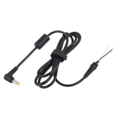 Konektor s káblom rohový 5,5/2,5 (19V/3,16A)čierny