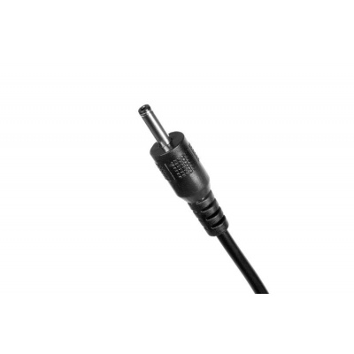 Konektor s káblom rovný 3,5/1,5 (12V/3,A) čierny