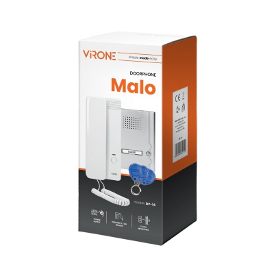 Domofón MALO pre jednu rodinu + RFID čitačka s čidlami