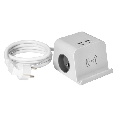 Predlžovací kábel s bezdrôtovým nabíjaním 4xUSB