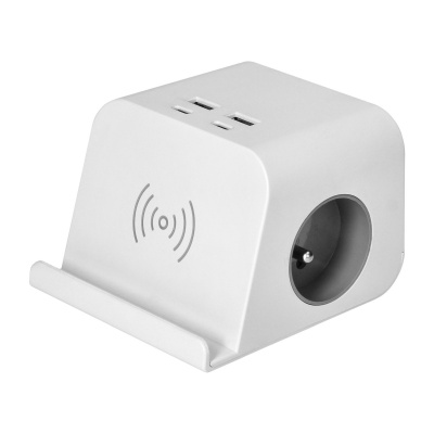 Predlžovací kábel s bezdrôtovým nabíjaním 4xUSB