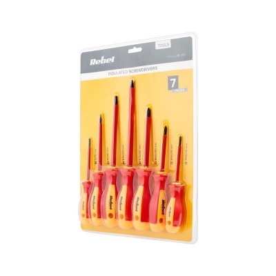 Sada skrutkovačov 7 ks, izolované 1 kV, REBEL TOOLS Sada skrutkovačov 7 ks, izolované 1 kV, REBEL TOOLS