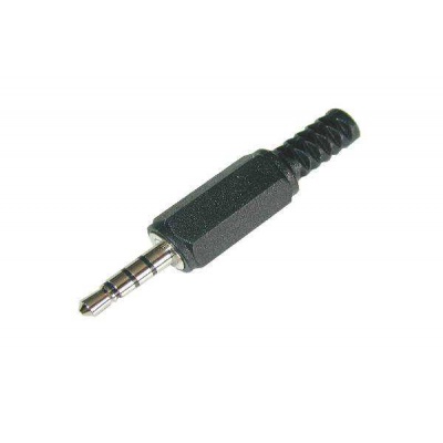 Konektor Jack 3,5mm 4-polovy plastový Konektor Jack 3,5mm 4-polovy plastový
