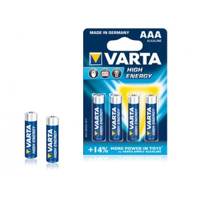 Batéria alkalická VARTA LR03 HIGH ENERGY (4ks) Batéria alkalická VARTA LR03 HIGH ENERGY (4ks)