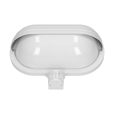 LED svietidlo MUSAM, E27, senzor pohybu, IP44, biele