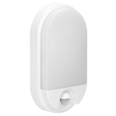 LED svietidlo NEFRYT, 10W, senzor pohybu, IP54, 4000K, biele