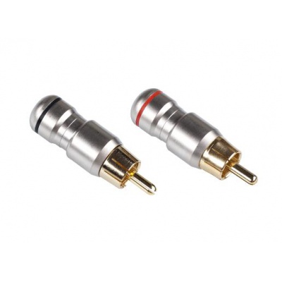 Konektor RCA zástrč. kov HD-287 Konektor RCA zástrč. kov HD-287