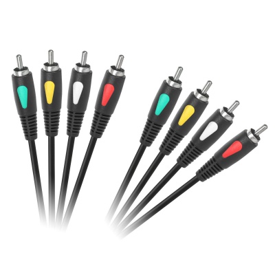 Kábel RCA 4x - RCA 4x, 3m Eco-line Kábel RCA 4x - RCA 4x, 3m Eco-line
