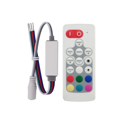 Kontrolér pre RGB led pásy, rádiový 5-24V/5A Kontrolér pre RGB led pásy, rádiový 5-24V/5A