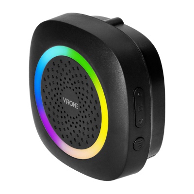 Bezdrôtový batériový zvonček PELA RGB LED 300m čierny