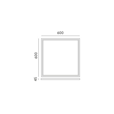 Rám pre LED panel NELIO2 60x60 45mm klik KOBI Rám pre LED panel NELIO2 60x60 45mm klik KOBI
