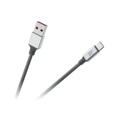 Kábel USB 3.0 - USB typ C 2m REBEL sivý Kábel USB 3.0 - USB typ C 2m REBEL sivý