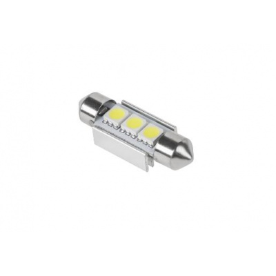Autožiarovka LED (Canbus) T11x36mm 3xSMD5050,biela Autožiarovka LED (Canbus) T11x36mm 3xSMD5050,biela
