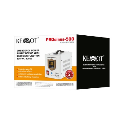Záložný zdroj  PROsinus-500 12V 230V 500VA/300W KEMOT biely