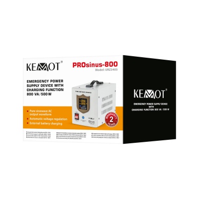 Záložný zdroj  PROsinus-800 12V 230V 800VA/500W KEMOT biely