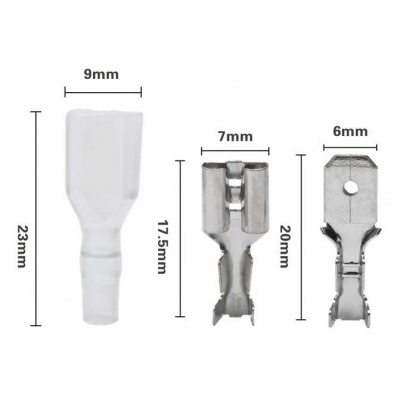 Sada konektorov 2,8mm izolované E5938 (200ks) Sada konektorov 2,8mm izolované E5938 (200ks)