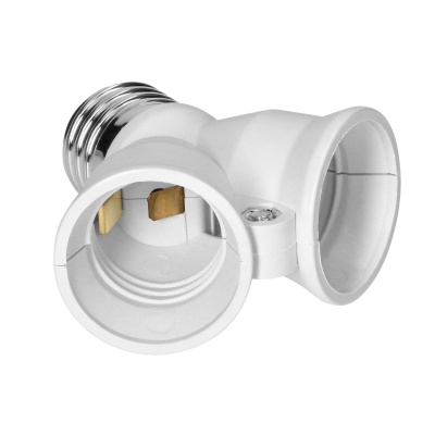 Adaptér pätice žiarovky E27 / 2 x E27 Adaptér pätice žiarovky E27 / 2 x E27
